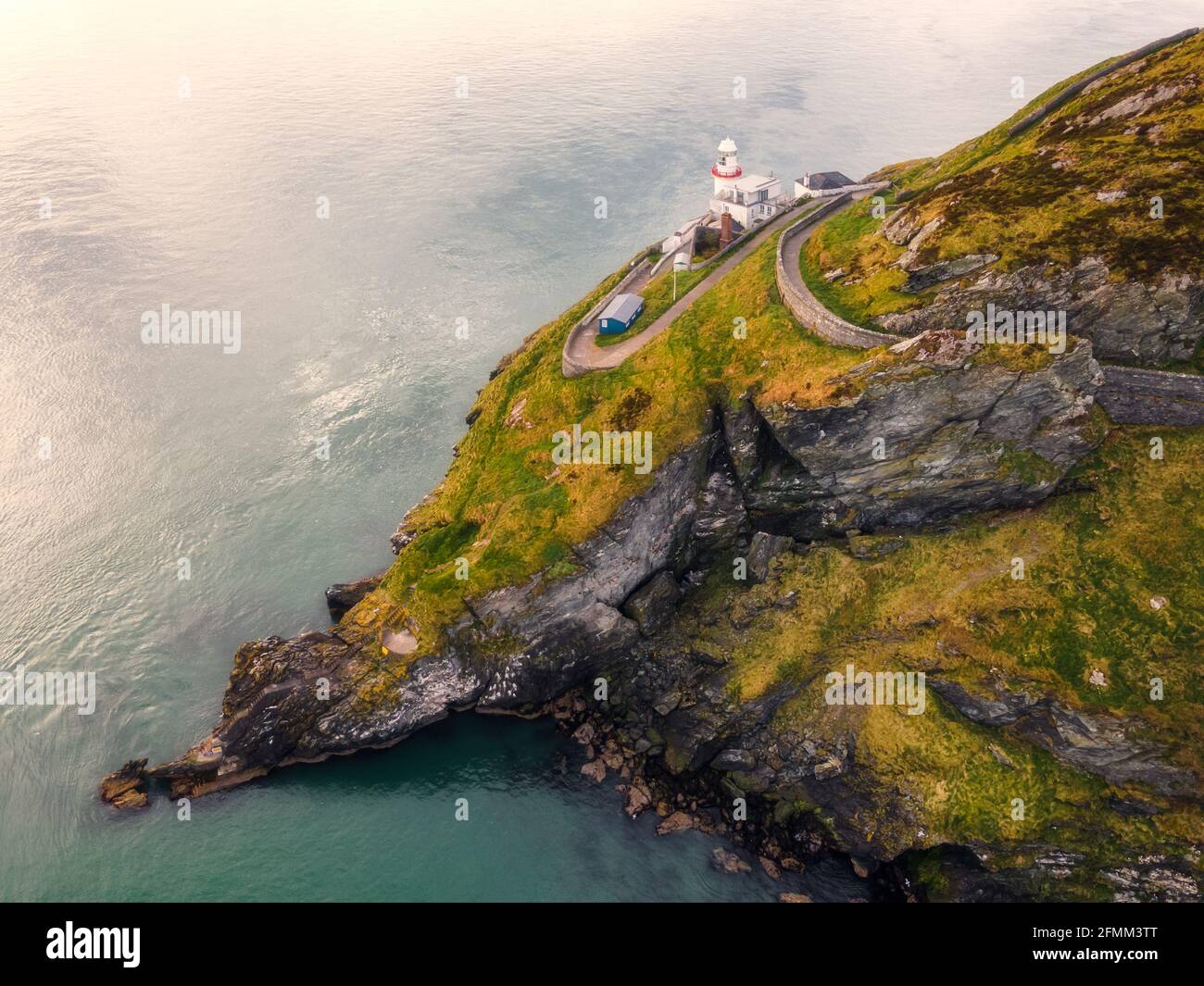 Wicklow Head Lighthouse Stockfoto