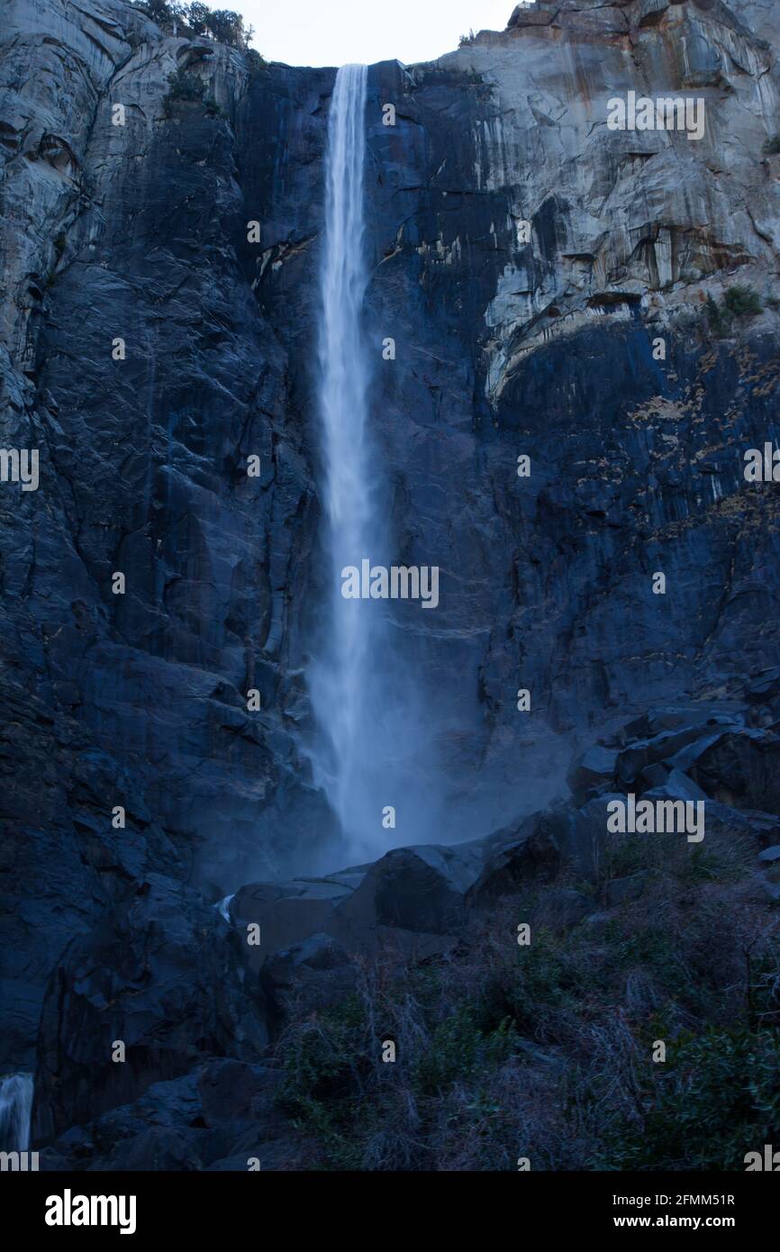 Bridal Veil Falls aus dem Yosemite National Park, Kalifornien, USA Stockfoto