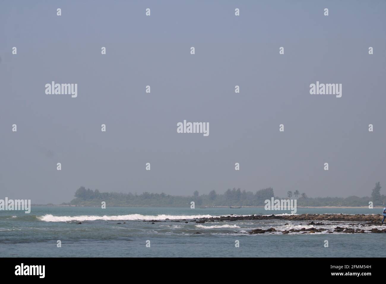 Die wunderschöne Landschaft der insel saint martin von Bangladesh Riff Landschaft Meer Strand Landschaft Stockfoto