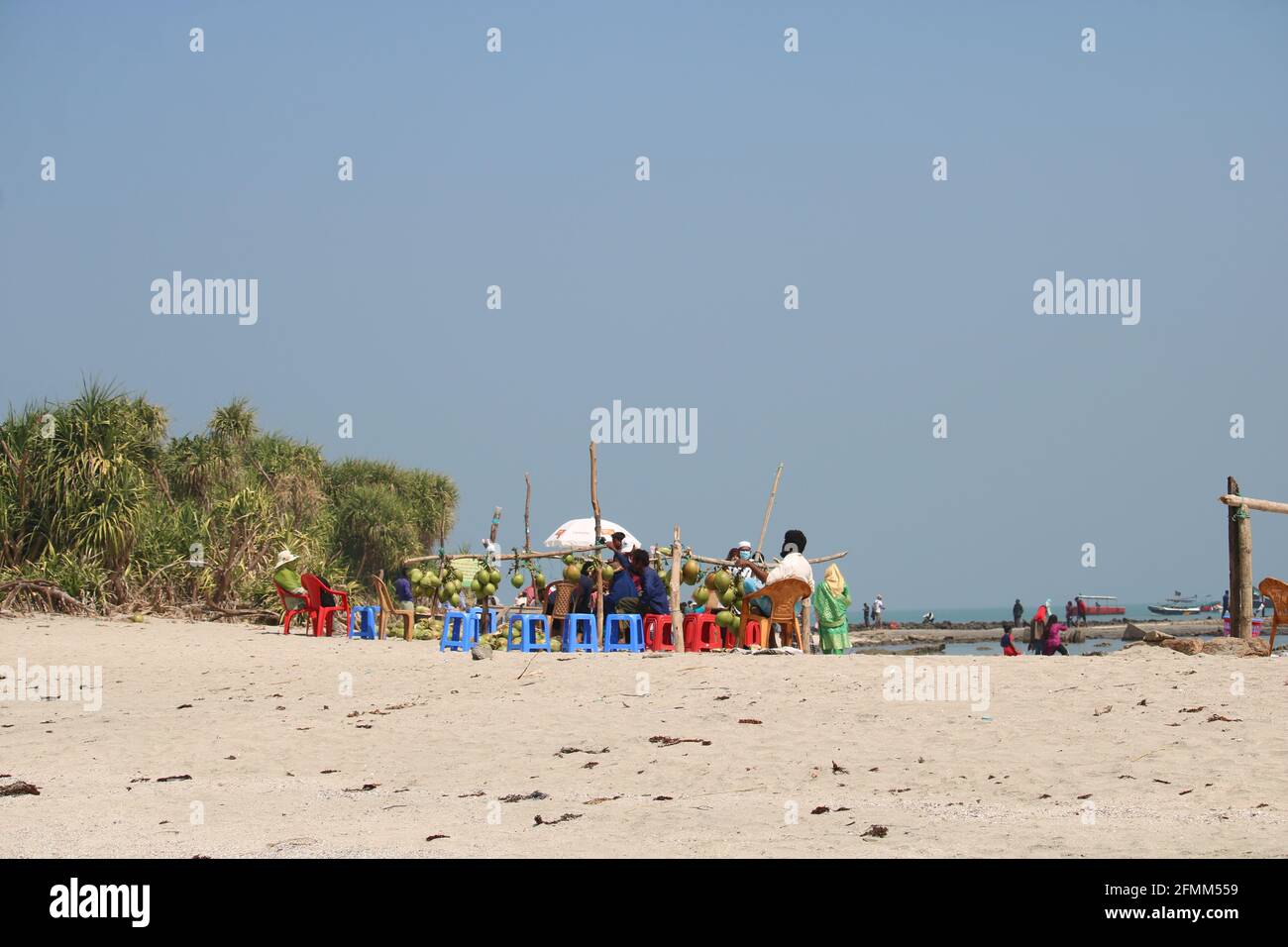 Die wunderschöne Landschaft der insel saint martin von Bangladesh Riff Landschaft Meer Strand Landschaft Stockfoto