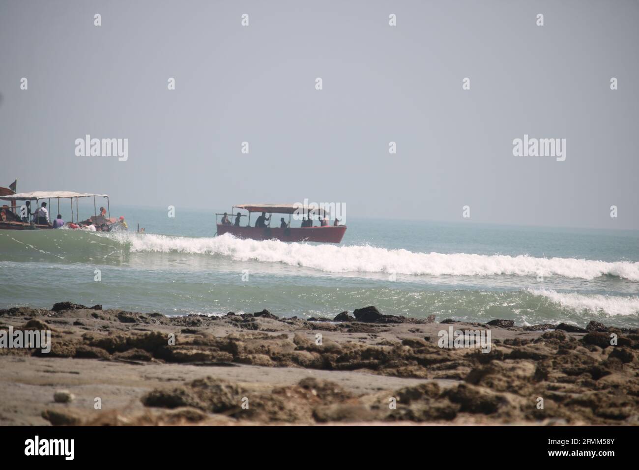 Die wunderschöne Landschaft der insel saint martin von Bangladesh Riff Landschaft Meer Strand Landschaft Stockfoto