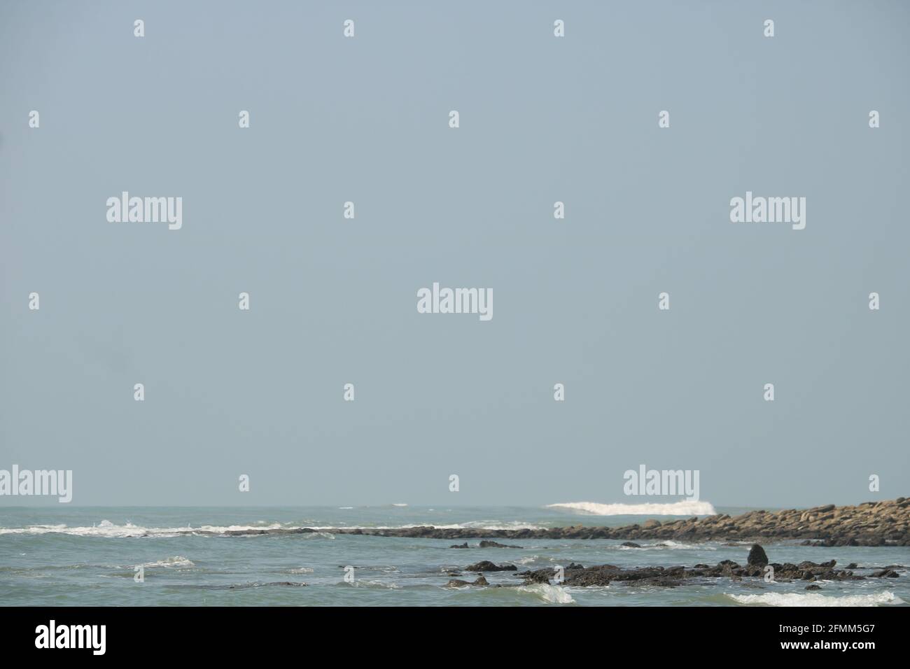 Die wunderschöne Landschaft der insel saint martin von Bangladesh Riff Landschaft Meer Strand Landschaft Stockfoto