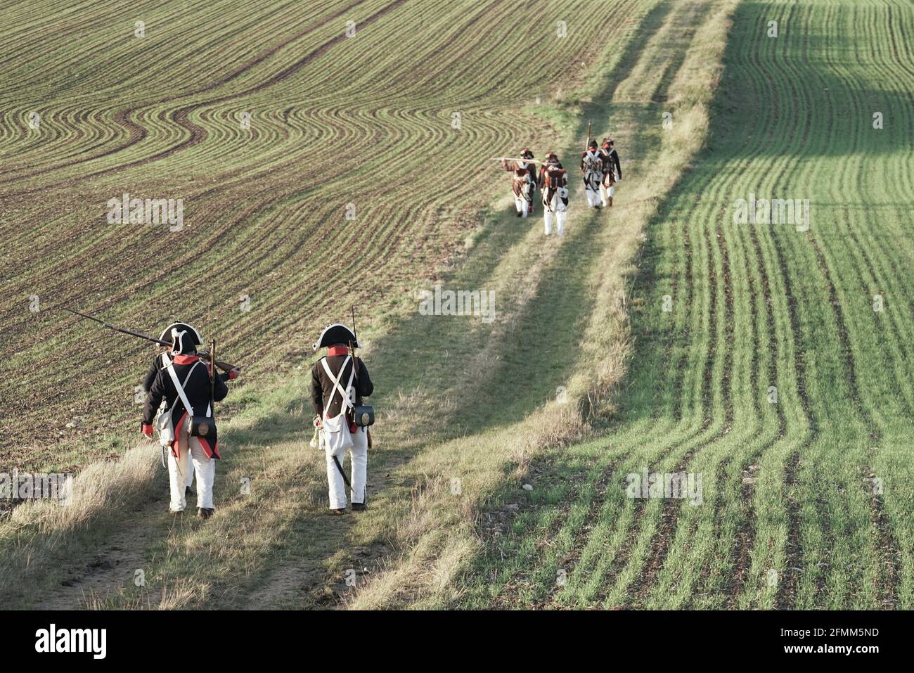 Rekonstitution de la bataille franco-prussienne de Jena / Iena / Auerstedt 1806 - 2016 Stockfoto