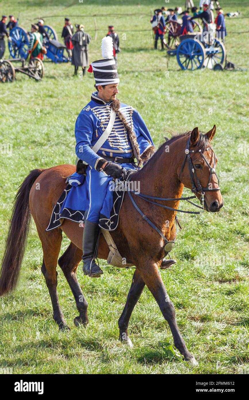 Rekonstitution de la bataille franco-prussienne de Jena / Iena / Auerstedt 1806 - 2016 Stockfoto