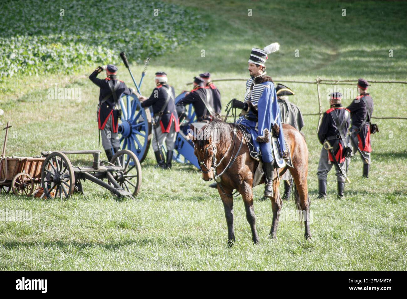 Rekonstitution de la bataille franco-prussienne de Jena / Iena / Auerstedt 1806 - 2016 Stockfoto