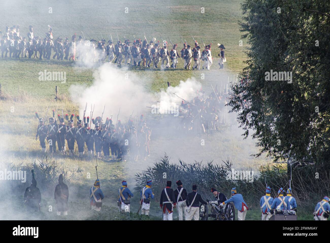 Rekonstitution de la bataille franco-prussienne de Jena / Iena / Auerstedt 1806 - 2016 Stockfoto