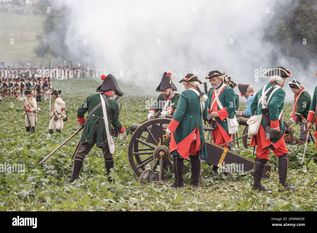 Rekonstitution de la bataille franco-prussienne de Jena / Iena / Auerstedt 1806 - 2016 Stockfoto