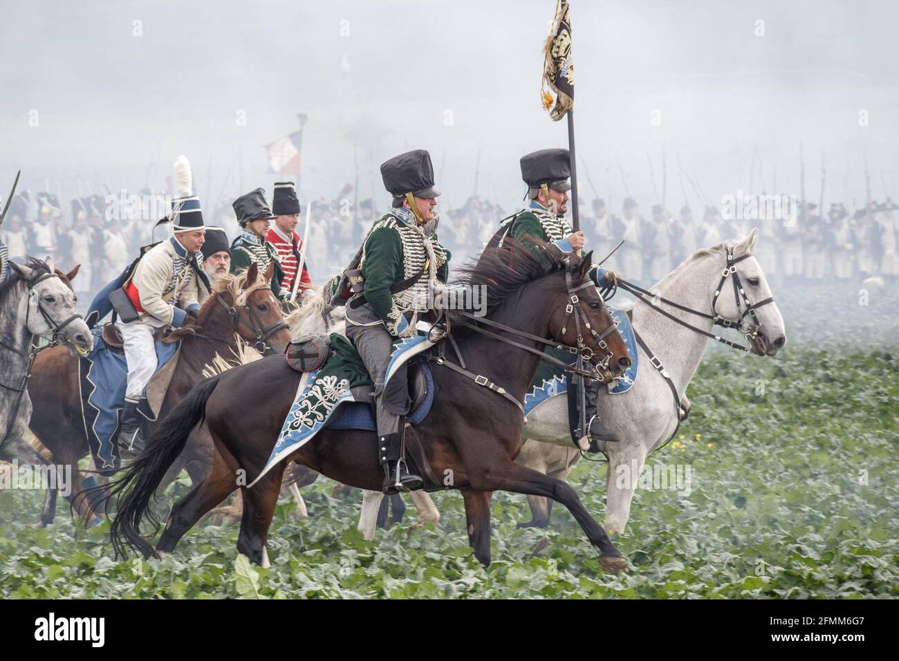 Rekonstitution de la bataille franco-prussienne de Jena / Iena / Auerstedt 1806 - 2016 Stockfoto