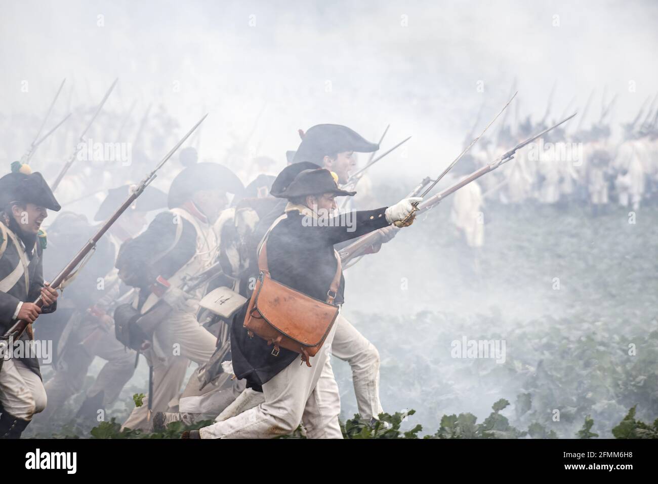 Rekonstitution de la bataille franco-prussienne de Jena / Iena / Auerstedt 1806 - 2016 Stockfoto