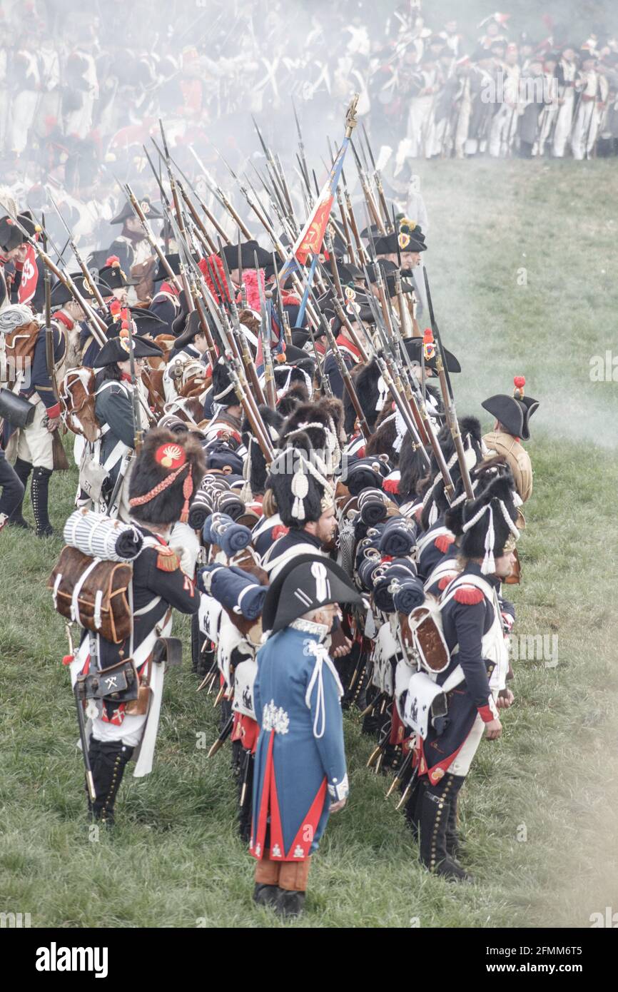 Rekonstitution de la bataille franco-prussienne de Jena / Iena / Auerstedt 1806 - 2016 Stockfoto