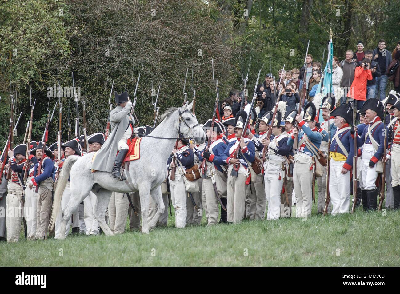 Rekonstitution de la bataille franco-prussienne de Jena / Iena / Auerstedt 1806 - 2016 Stockfoto