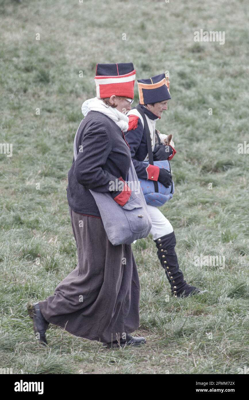 Rekonstitution de la bataille franco-prussienne de Jena / Iena / Auerstedt 1806 - 2016 Stockfoto