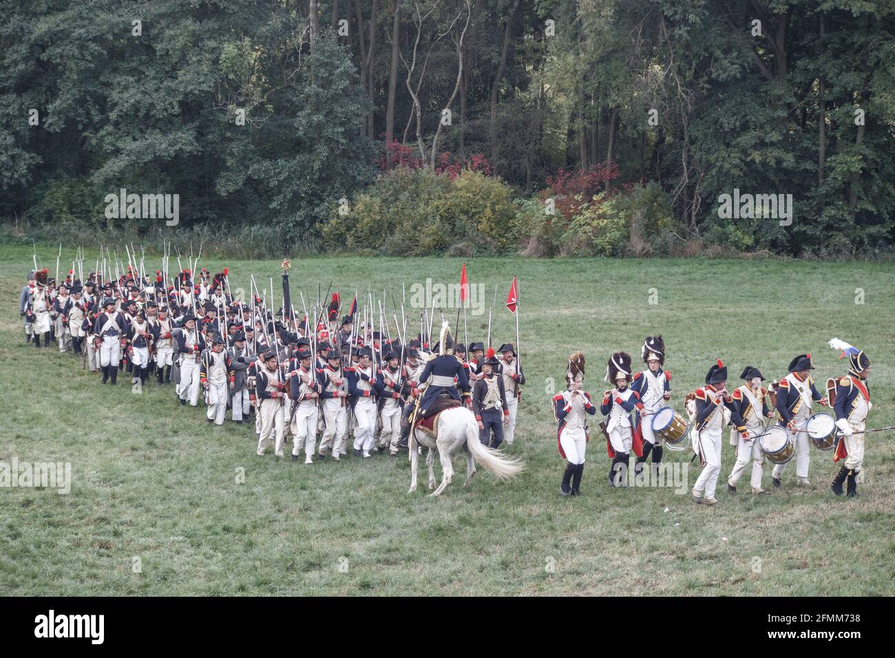 Rekonstitution de la bataille franco-prussienne de Jena / Iena / Auerstedt 1806 - 2016 Stockfoto