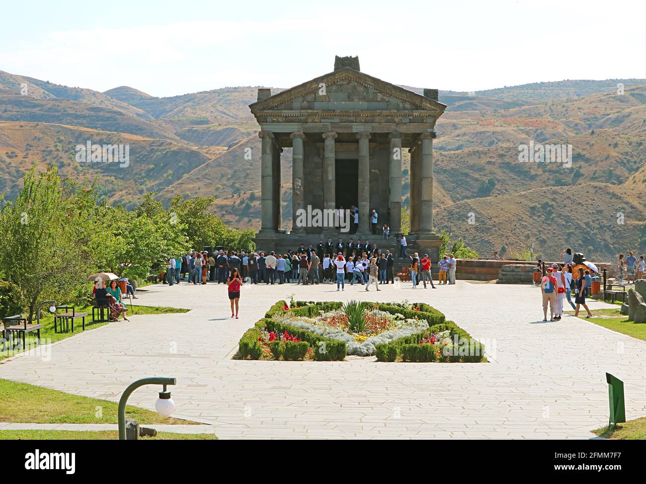 Der Garni-Tempel, die einzige freistehende griechisch-römische Struktur des Landes, Provinz Kotayk, Armenien Stockfoto