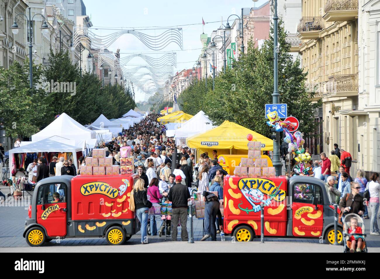 Gedimino prospektas Altstadt in Vilnius, Litauen. 19. September 2009 © Wojciech Strozyk / Alamy Stockfoto Stockfoto