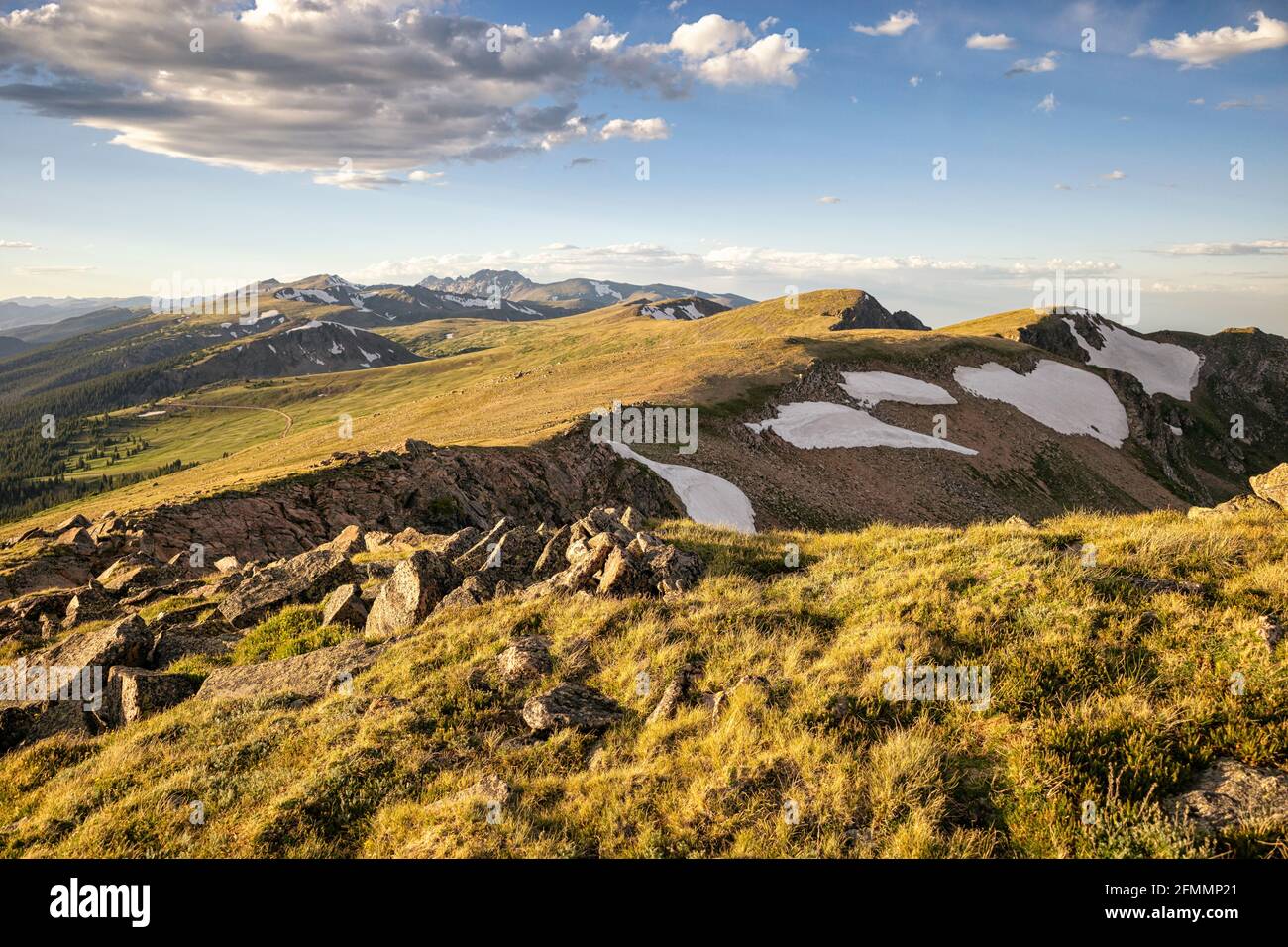 Continental Divide in der James Peak Wilderness, Colorado Stockfoto