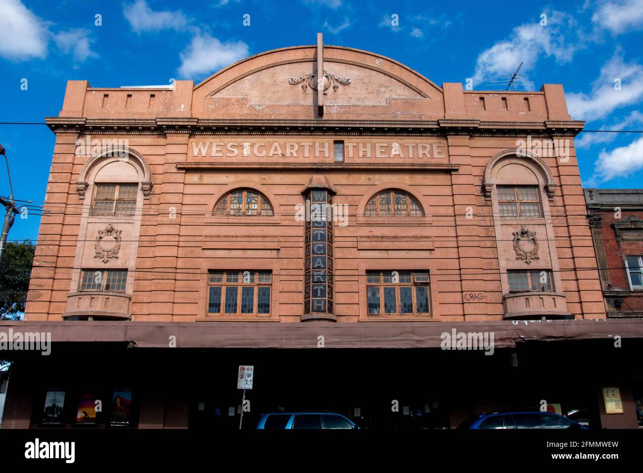 Altes Retro-Theatergebäude in Melbourne Stockfoto