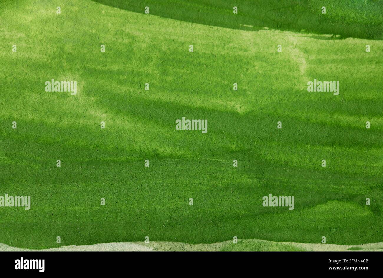 Abstrakte grüne Farbe Aquarell handbemalter Hintergrund Stockfoto