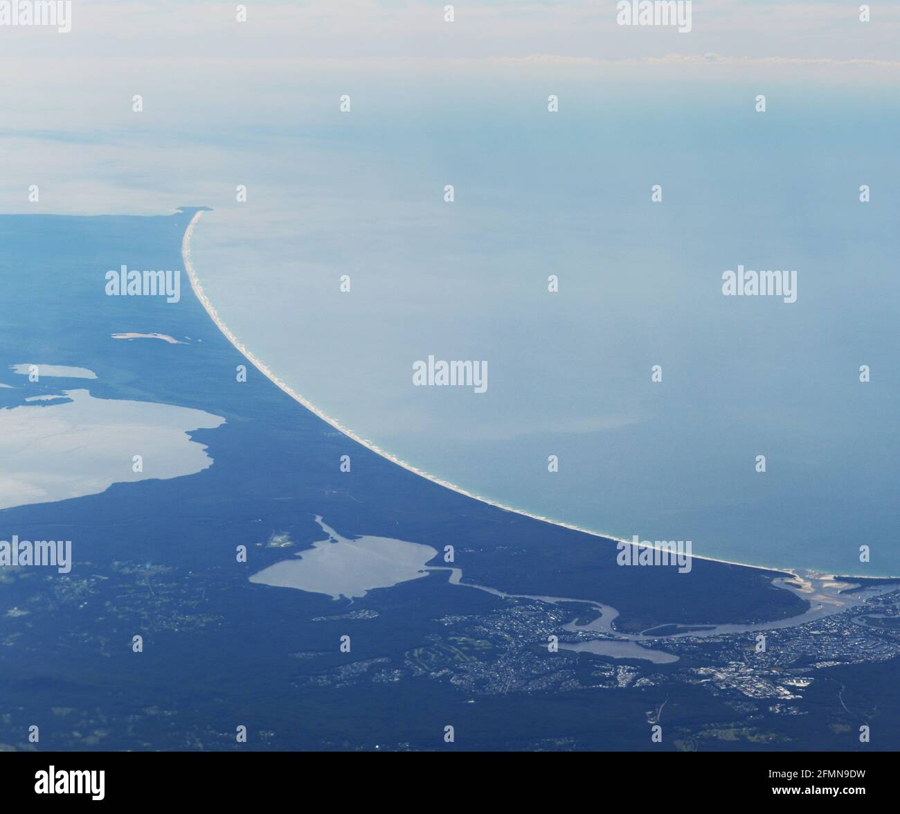 Luftaufnahme der Noosa Heads in Queensland, Australien. Stockfoto