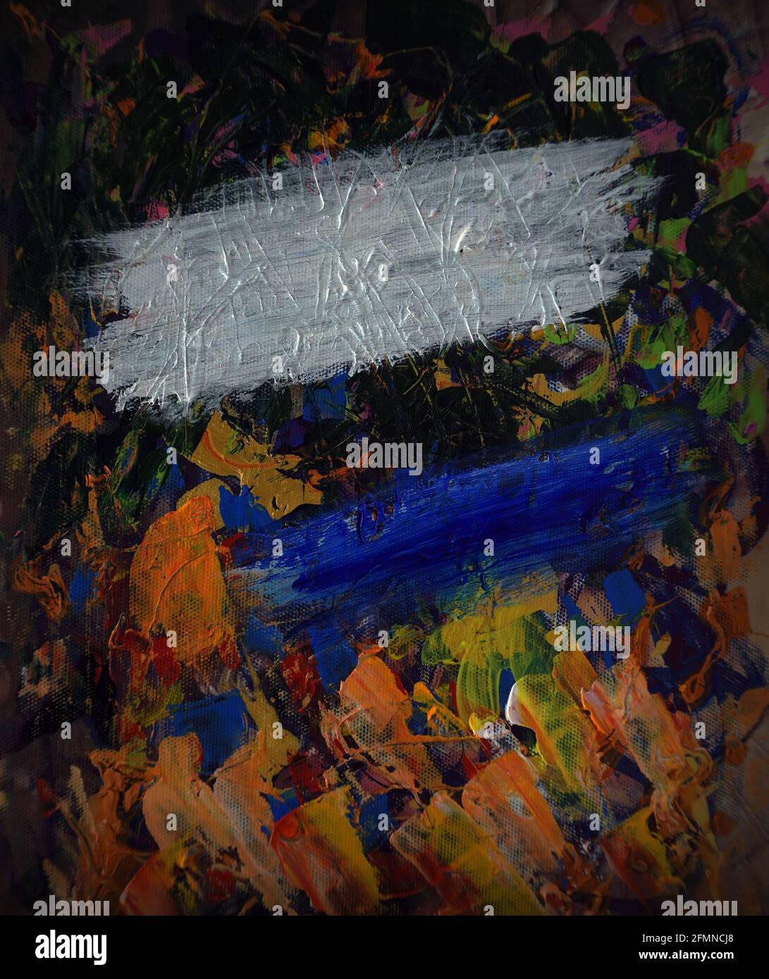 Kunst, Malerei, Abstrakt, Ölfarbe, Hintergrund Stockfoto