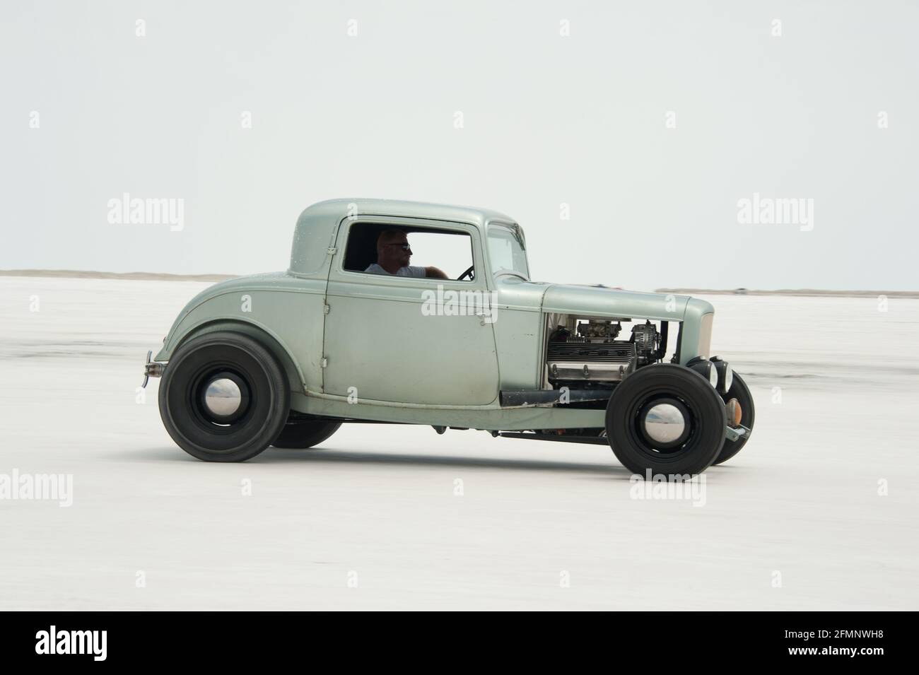 Geschwindigkeitsrennen in bonneville Stockfoto