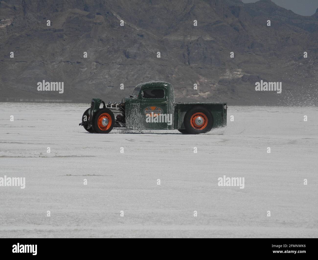 Geschwindigkeitsrennen in bonneville Stockfoto