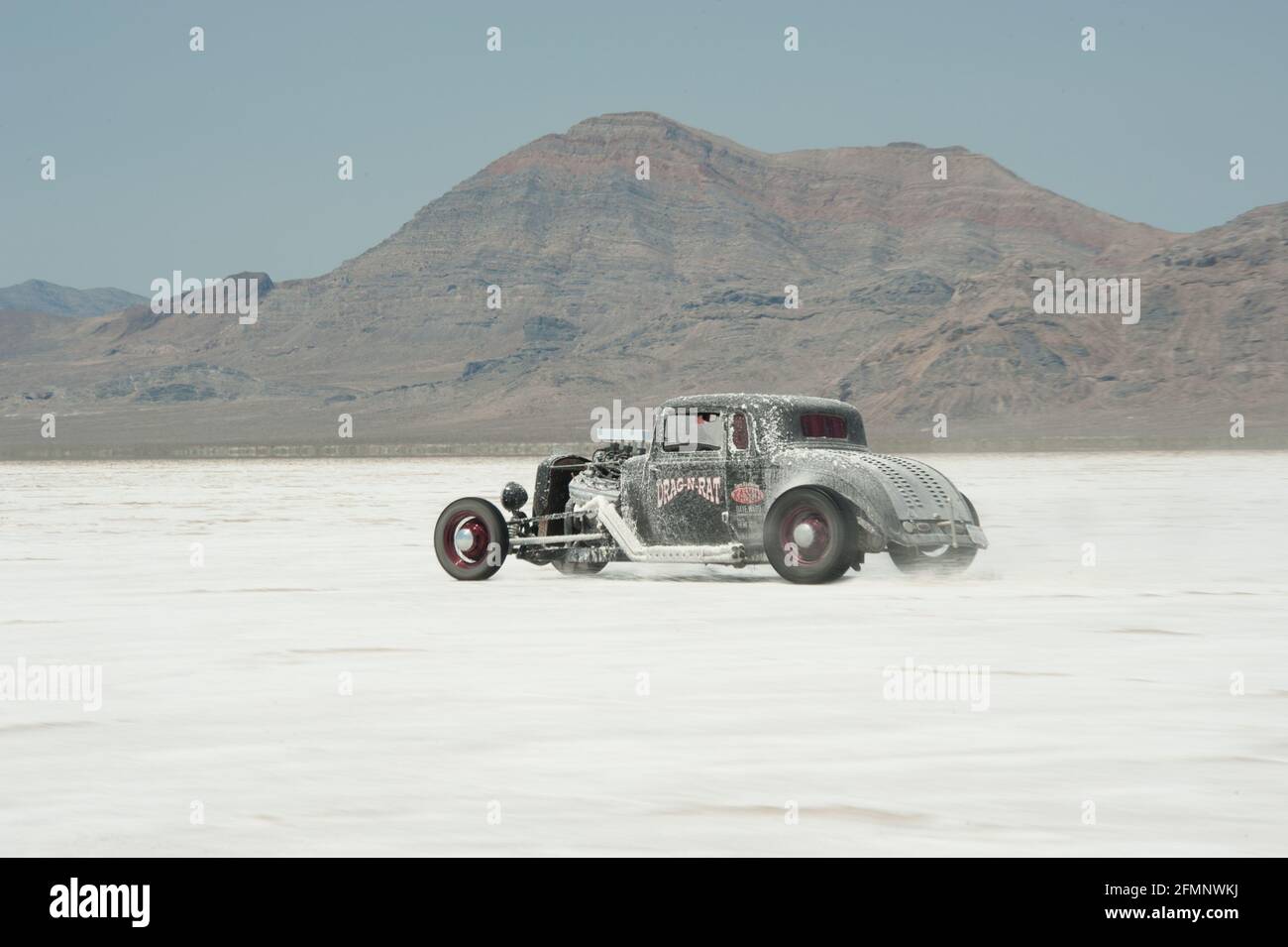 Geschwindigkeitsrennen in bonneville Stockfoto