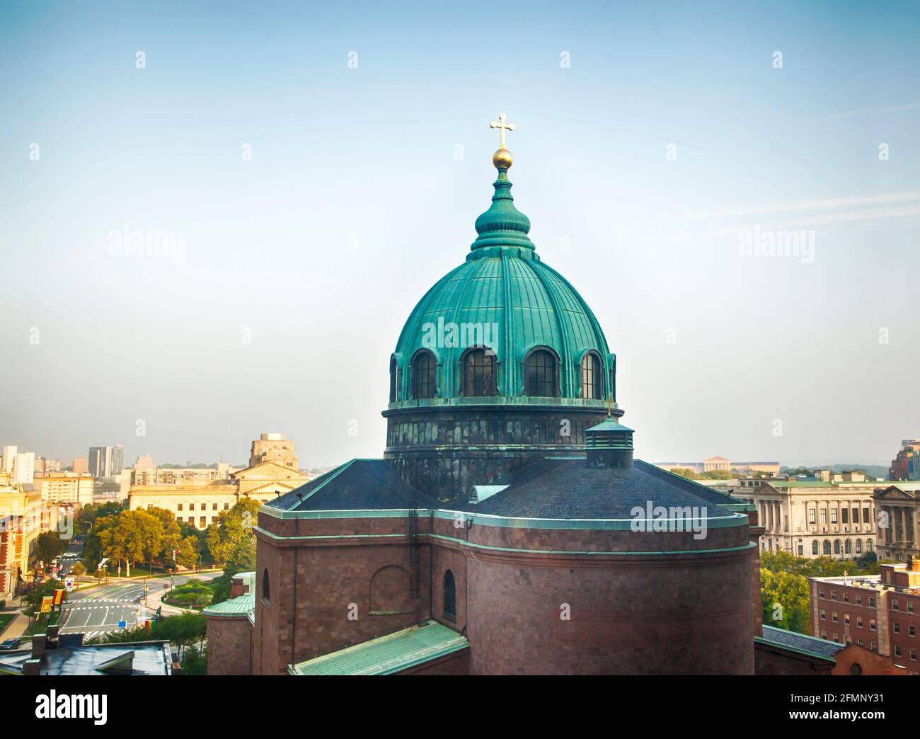 Cathedral Basilica of Saints Peter and Paul römisch-katholische gotische Kirche in Philadelphia, Pennsylvania, USA Stockfoto