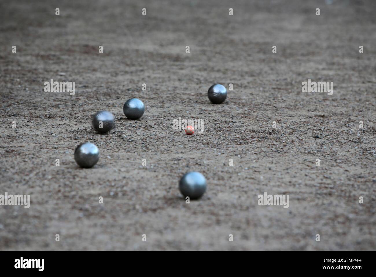 Boule, Petanque-Freizeitsport Stockfoto