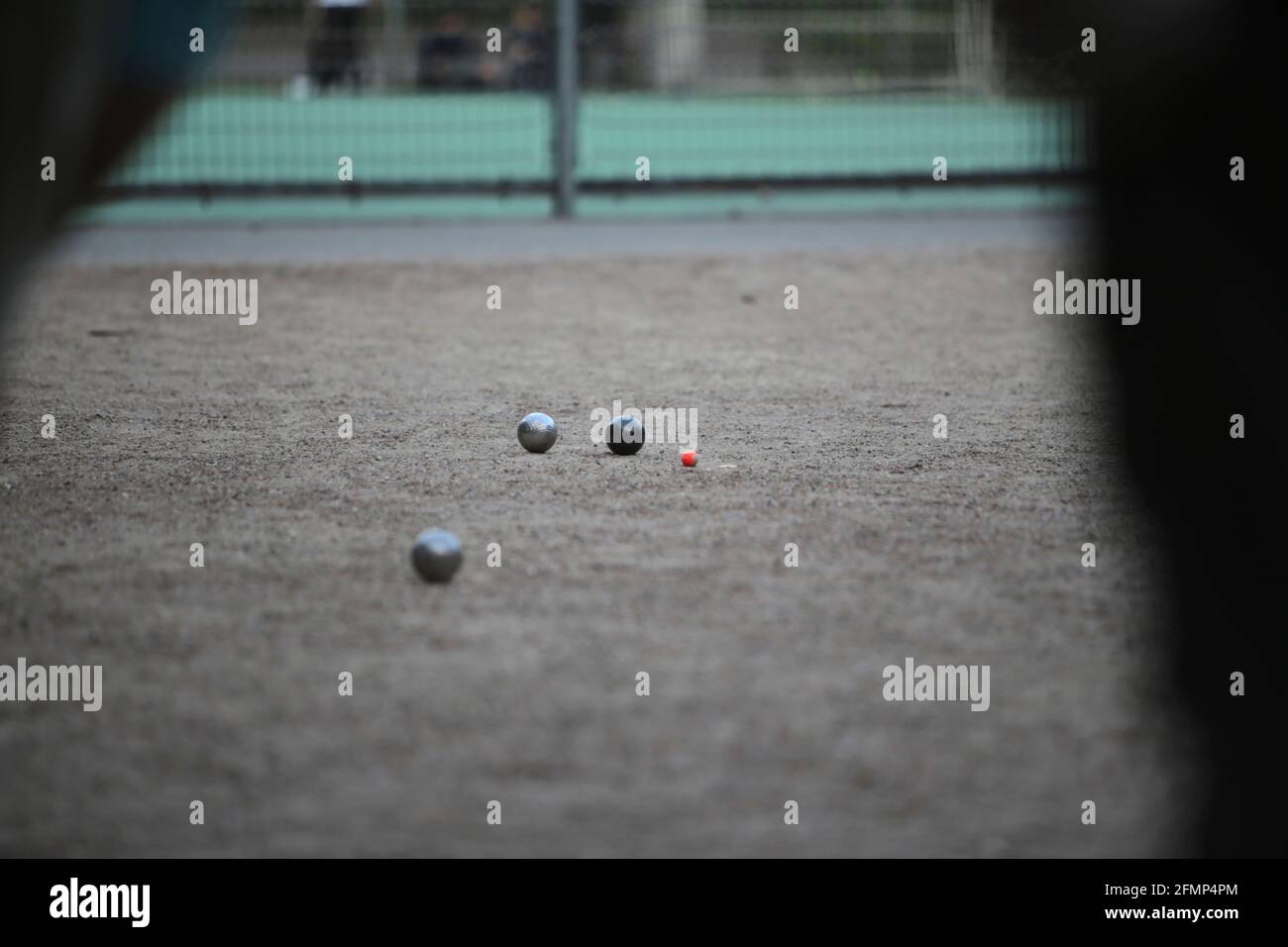 Boule, Petanque-Freizeitsport Stockfoto