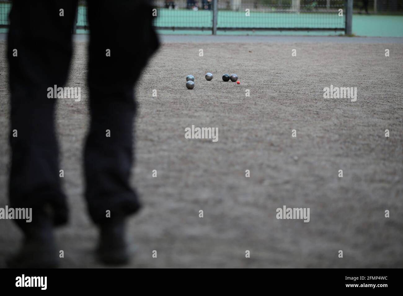 Boule, Petanque-Freizeitsport Stockfoto
