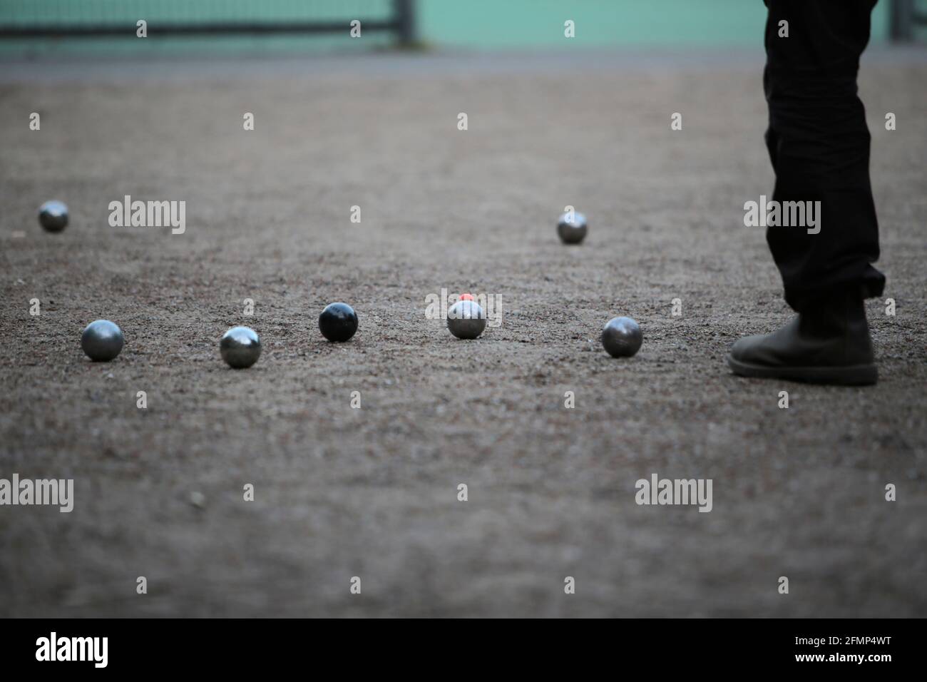 Boule, Petanque-Freizeitsport Stockfoto
