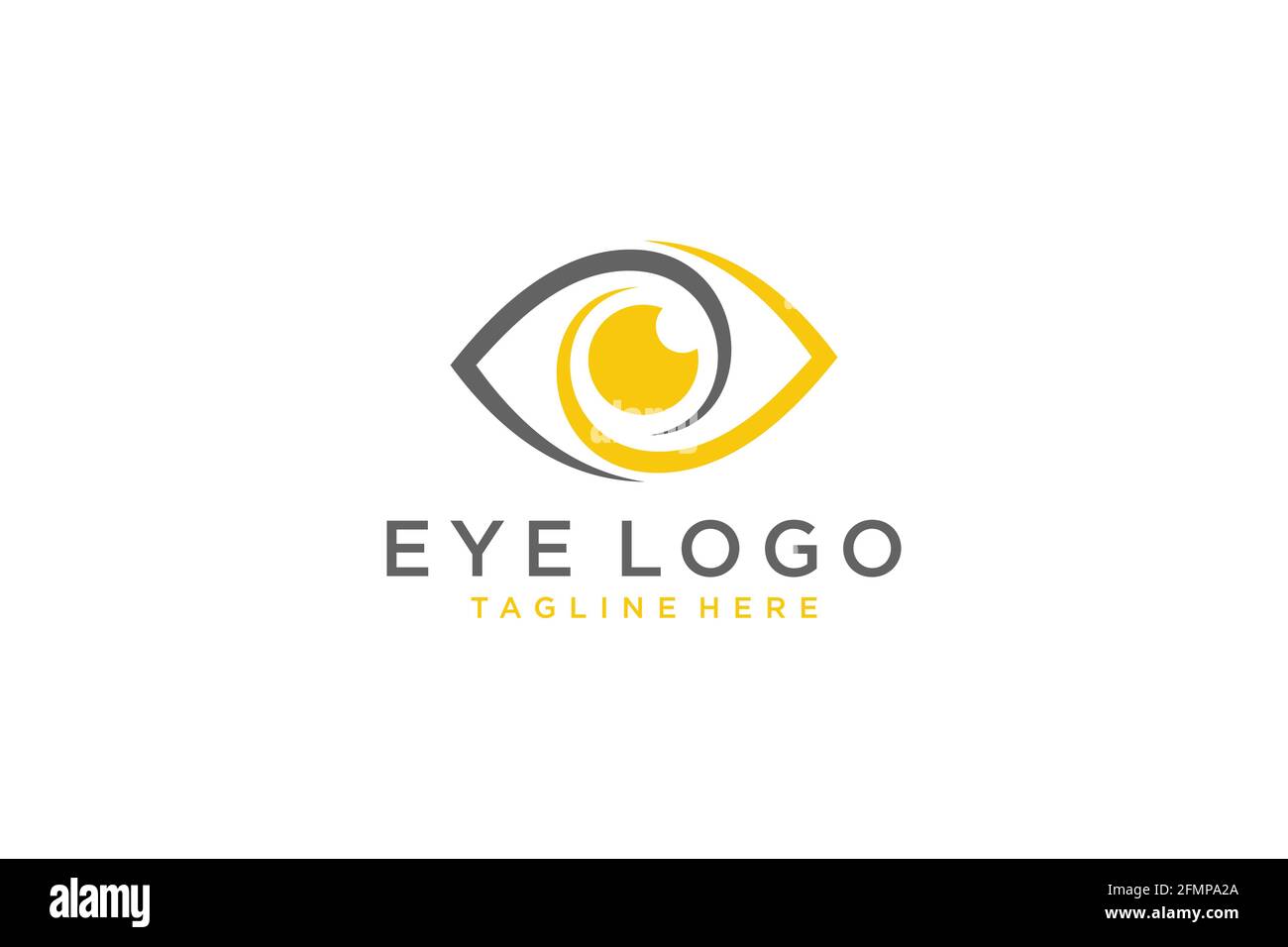 Design-Vorlage für Vektorgrafiken mit Logo. Modernes, minimalistisches, flaches Design. Vektor. Stock Vektor