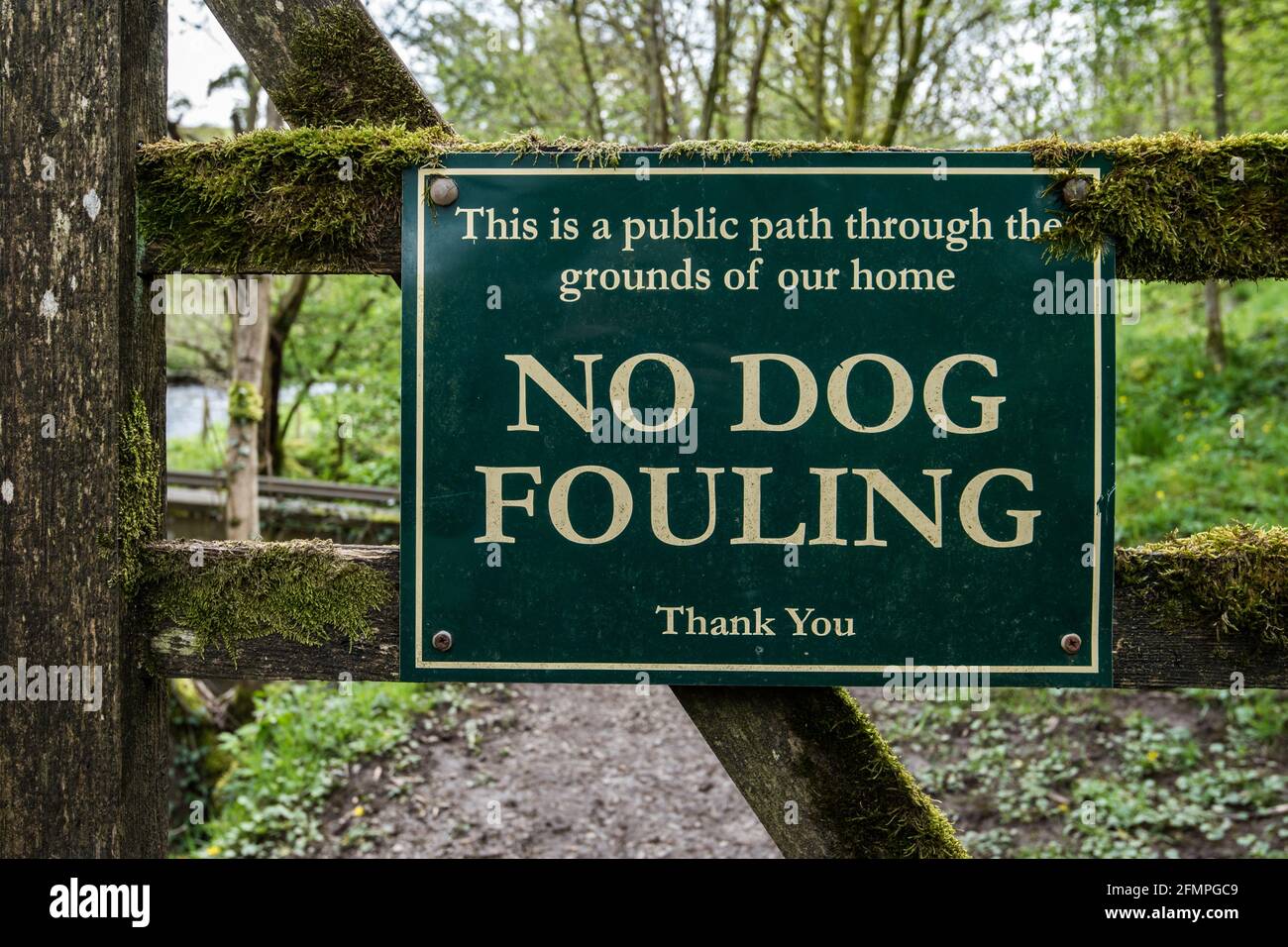 Kein Hund fouling Stockfoto