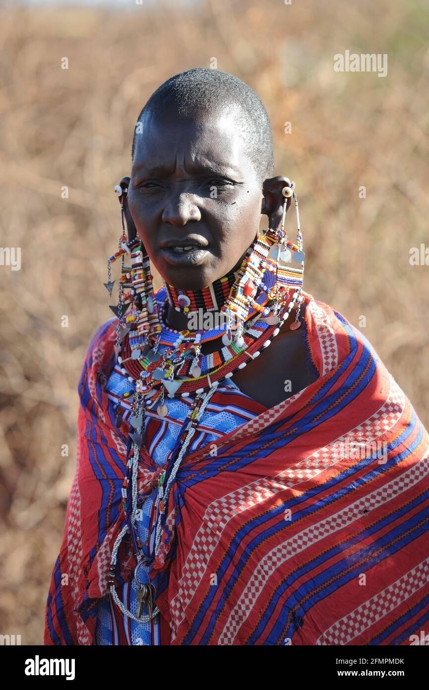 Kenia Afrika Masai Frauen Stockfoto