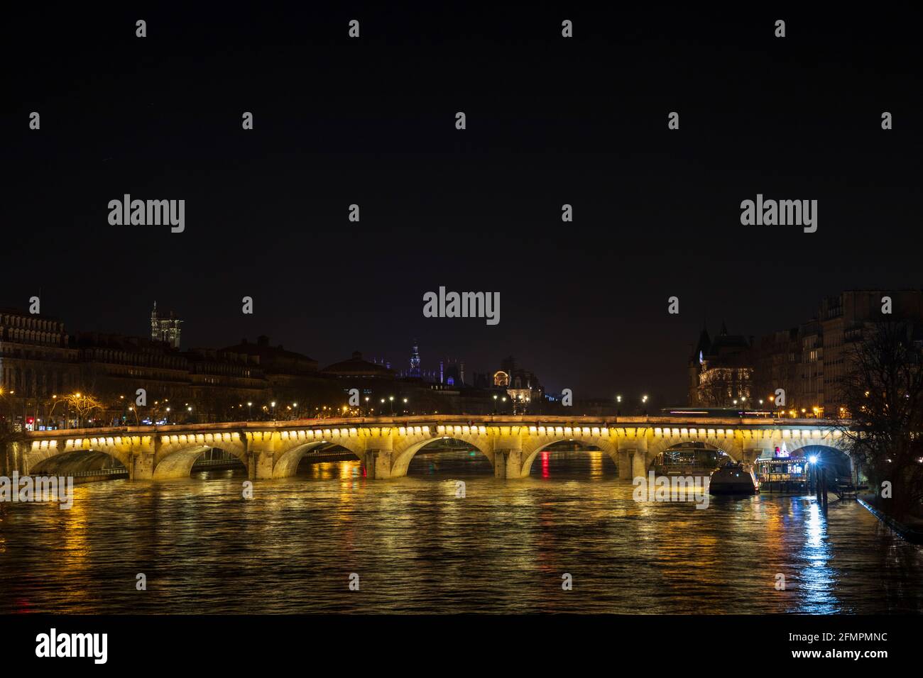 Pont Neuf („Neue Brücke“), Paris, Frankreich. Stockfoto