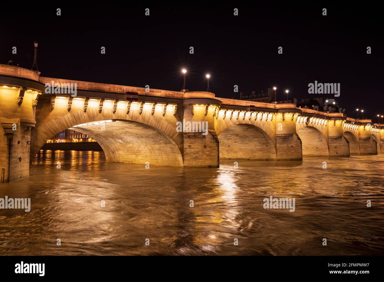 Pont Neuf (Detail), Paris, Frankreich. Stockfoto