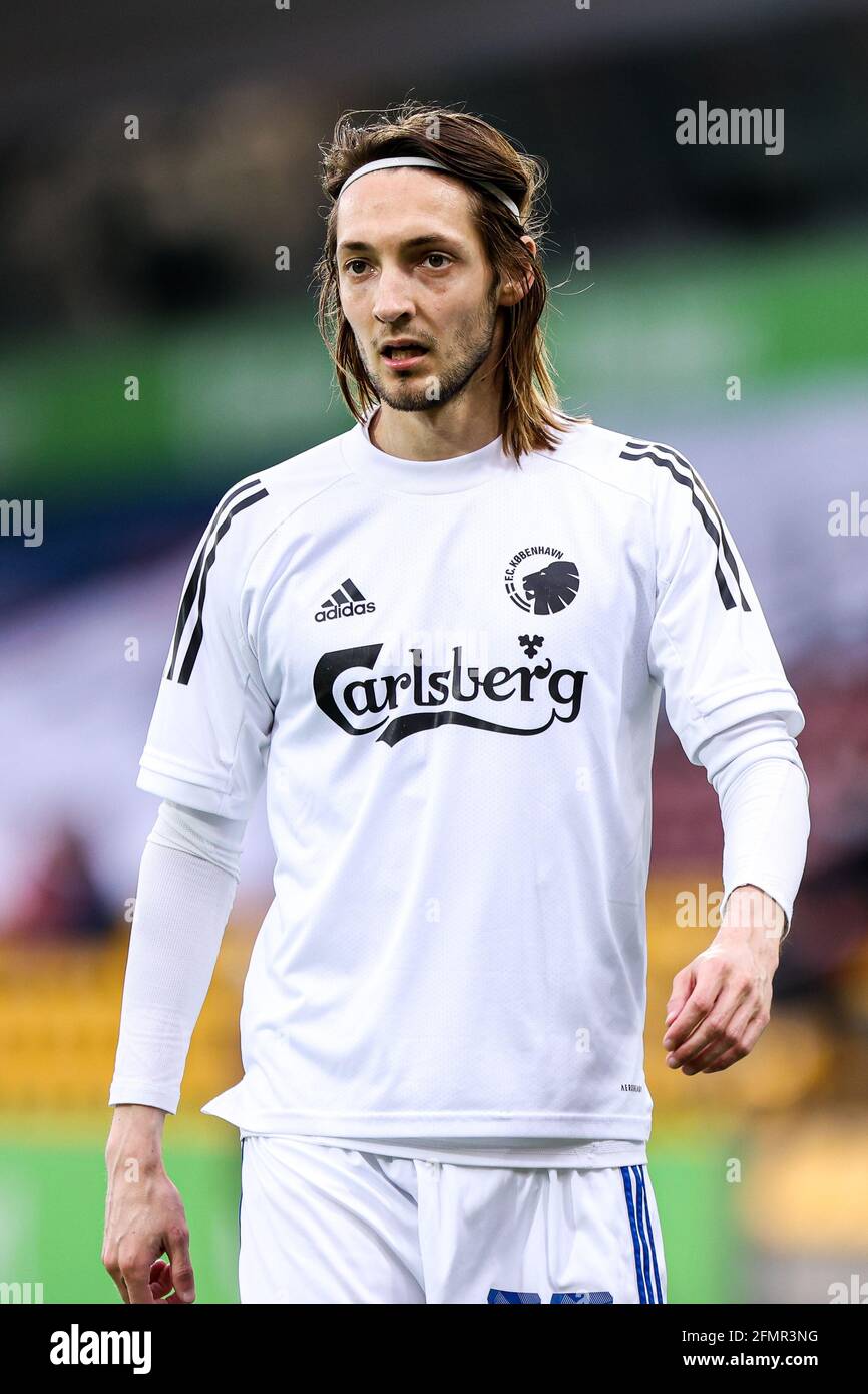 Farum, Dänemark. Mai 2021. Rasmus Falk (33) vom FC Kopenhagen vor dem 3F Superliga-Spiel zwischen dem FC Nordsjaelland und dem FC Kopenhagen in Right to Dream Park in Farum. (Foto: Gonzales Photo/Alamy Live News Stockfoto