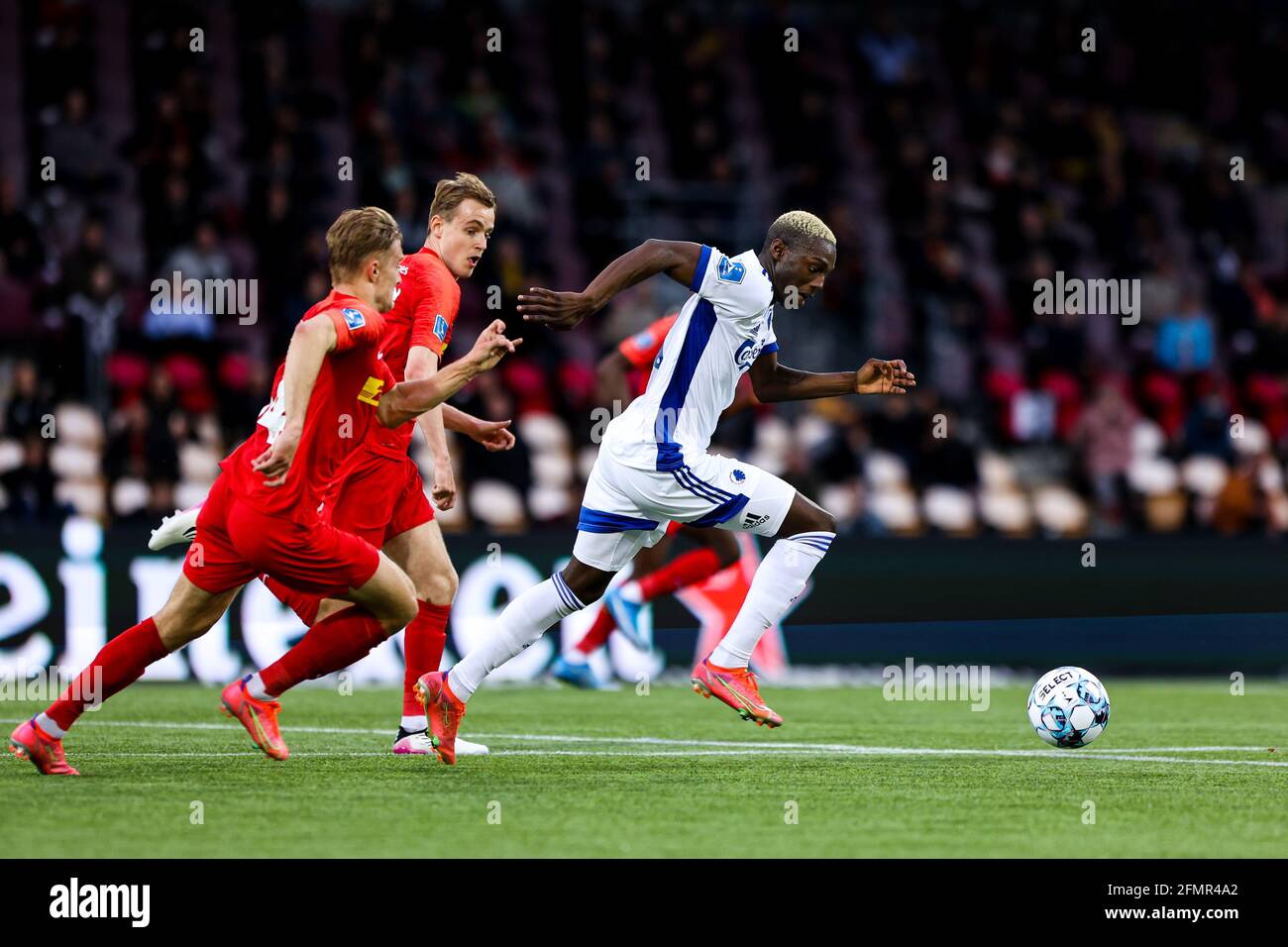 Farum, Dänemark. Mai 2021. Mohamed Daramy (11) vom FC Kopenhagen beim 3F Superliga-Spiel zwischen dem FC Nordsjaelland und dem FC Kopenhagen in Right to Dream Park in Farum. (Foto: Gonzales Photo/Alamy Live News Stockfoto