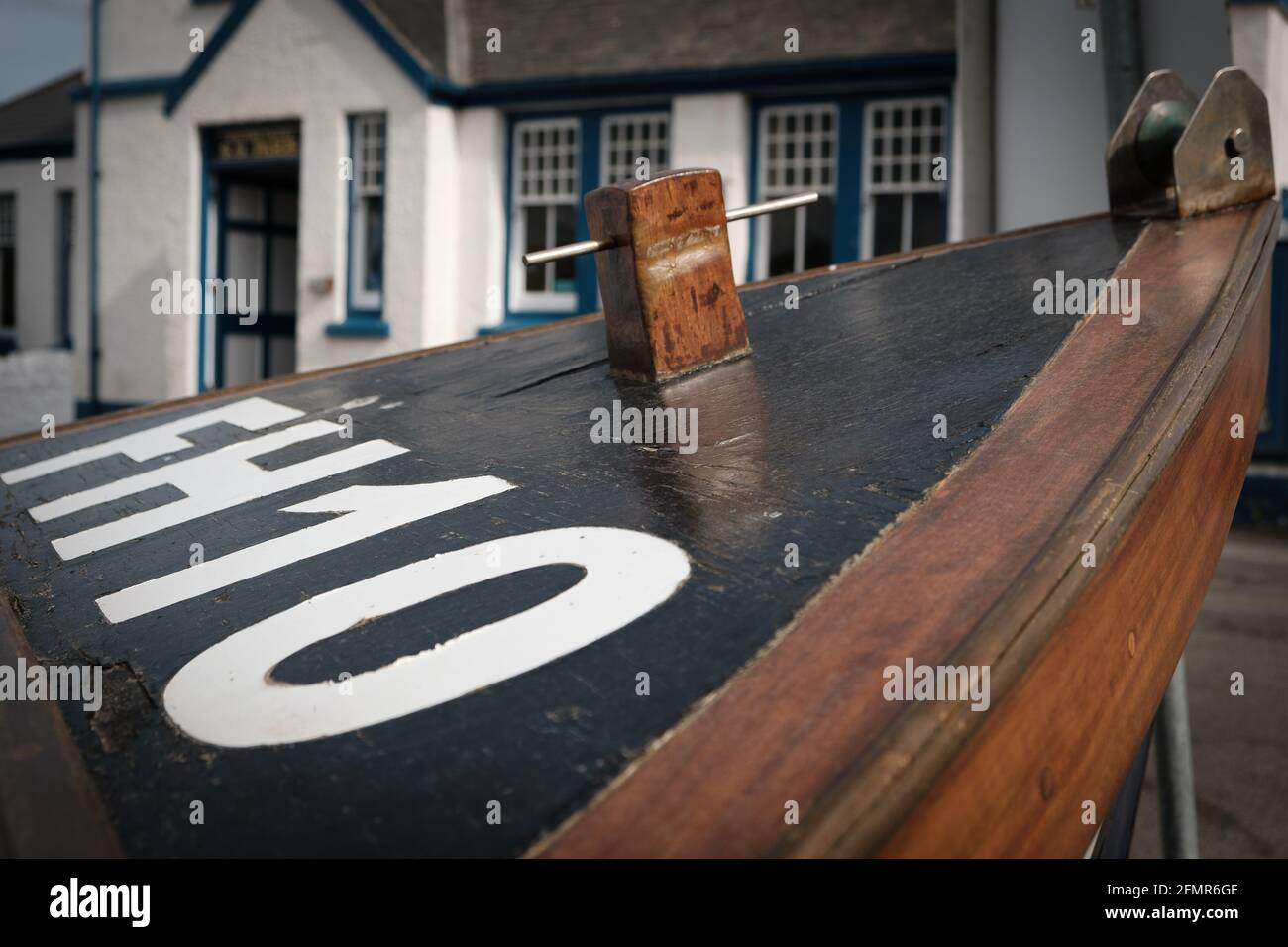 Cornish Fishing Boat Coverack, Lizard, Cornwall, England Stockfoto