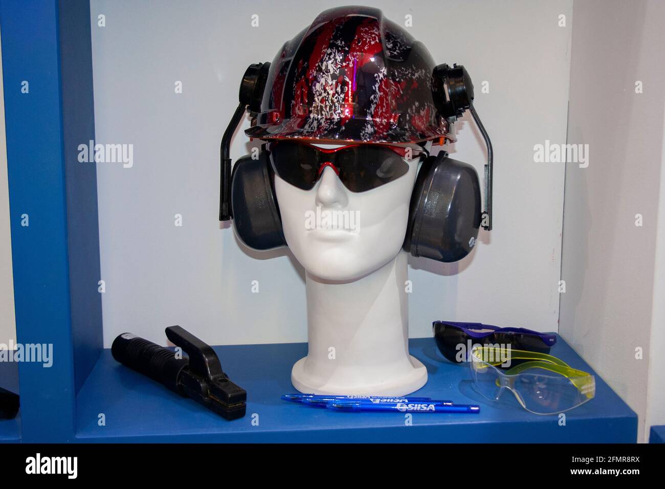 PERSÖNLICHE SCHUTZAUSRÜSTUNG Stockfoto