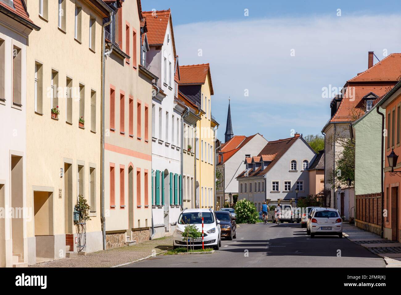 Grimma, Sachsen, Deutschland- 05 11 2021, die kleine Stadt an der Mulde ist bekannt als die 'Perle des Muldetals'-historische Altstadt Stockfoto