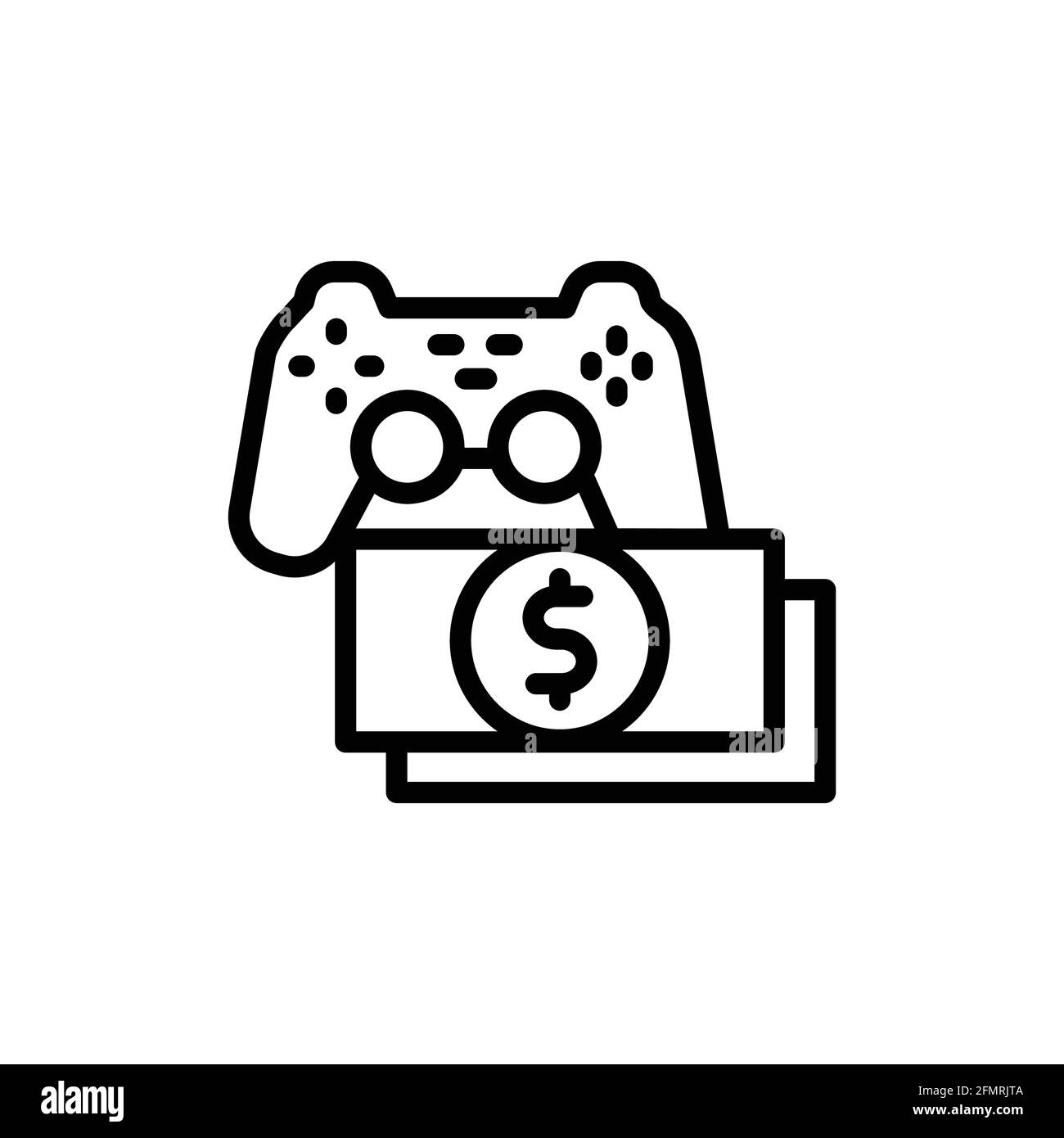 Symbol für die Cybersport-Wettlinie. Isoliertes Vektorelement. Stock Vektor