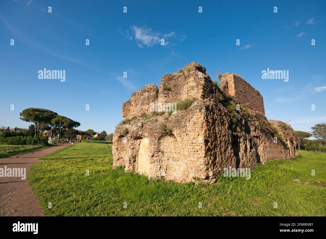 Zisterne der Villa delle Vignacce, Park der Aquädukte (Parco degli Acquedotti), Rom, Latium, Italien Stockfoto