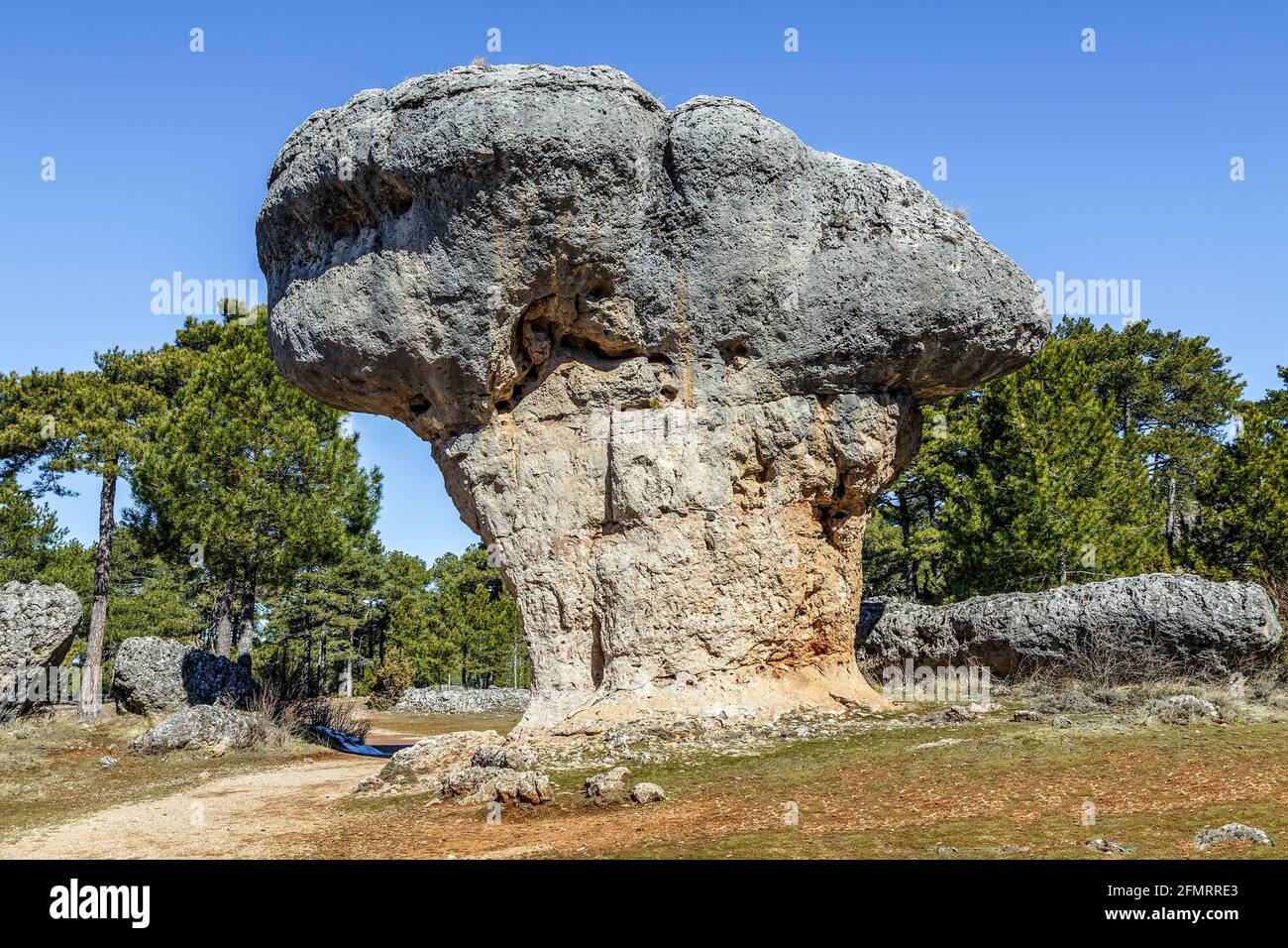 Bild von einzigartigen Felsformationen in der verzauberten Stadt Cuenca, Castilla la Mancha, Spanien Stockfoto
