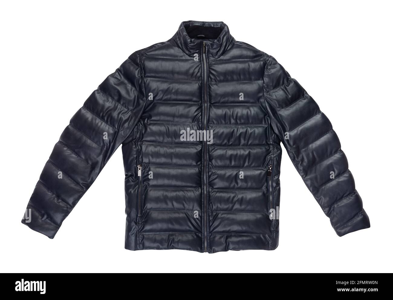 Warme Jacke Pfad isoliert auf weiß Stockfoto