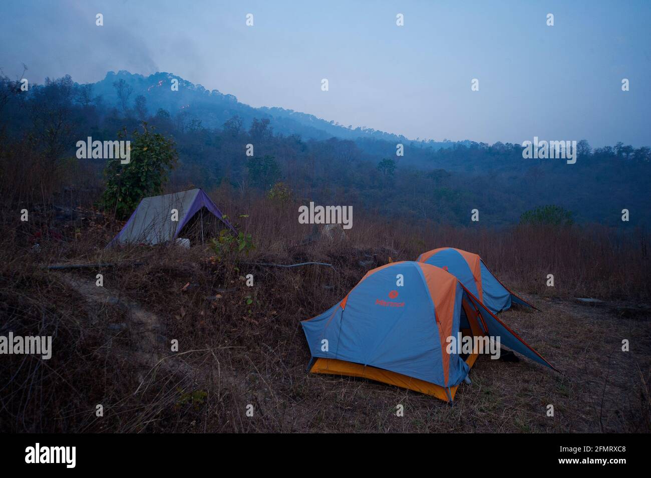 Thak Village on Kumaon Hills, berühmt gemacht durch Jim Corbett in seinem Buch Maneaters of Kumaon Stockfoto