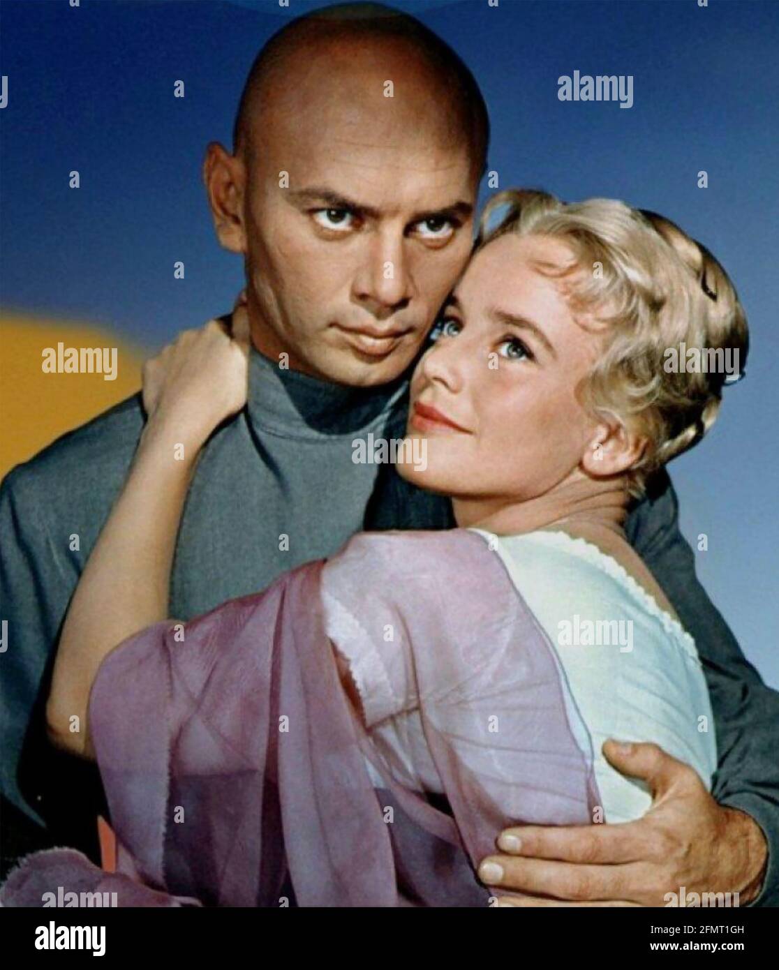 DIE BRÜDER KARAMAZOV 1958 MGM Film mit Yul Brynner AS Dimitri und Maria Schell als Grushenka Stockfoto