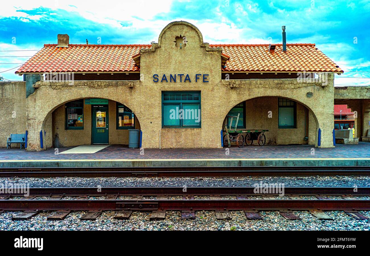 Cathedral Park Santa Fe, St. Francis of Assisi Church Stockfoto