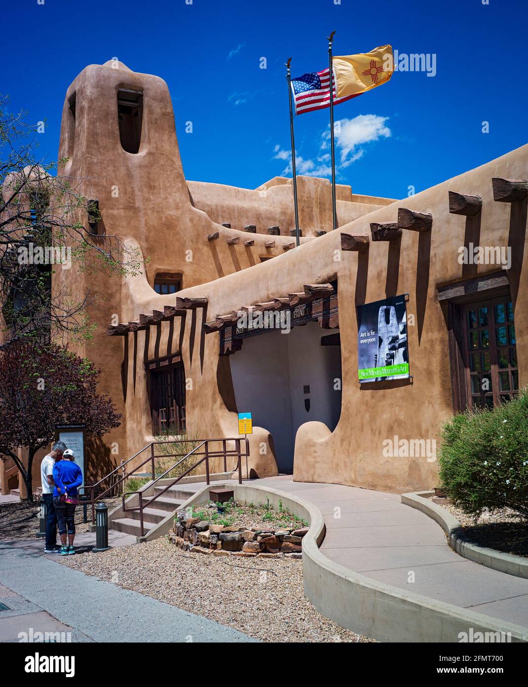 Cathedral Park Santa Fe, St. Francis of Assisi Church Stockfoto
